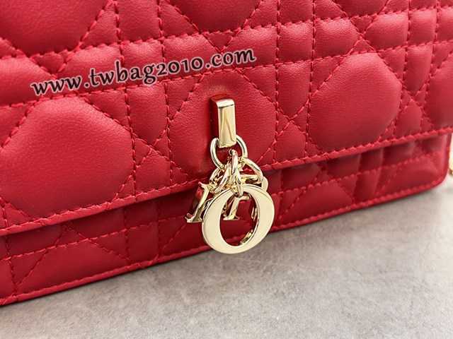 Dior专柜新款迪奥顶级原单lady珍珠羊皮手提包藤格纹链条斜挎包 djfk1016